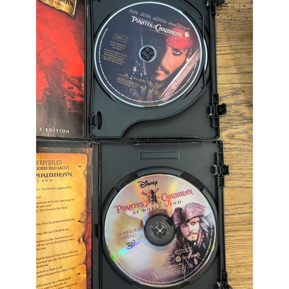 Pirates Of The Caribbean 2-Disc DVD Set At Worlds End & Curse Of The Black Pearl - Picture 2 of 3